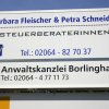 Steuerberaterinnen Fleischer & Schneider Schild